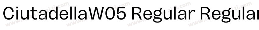 CiutadellaW05 Regular Regular字体转换